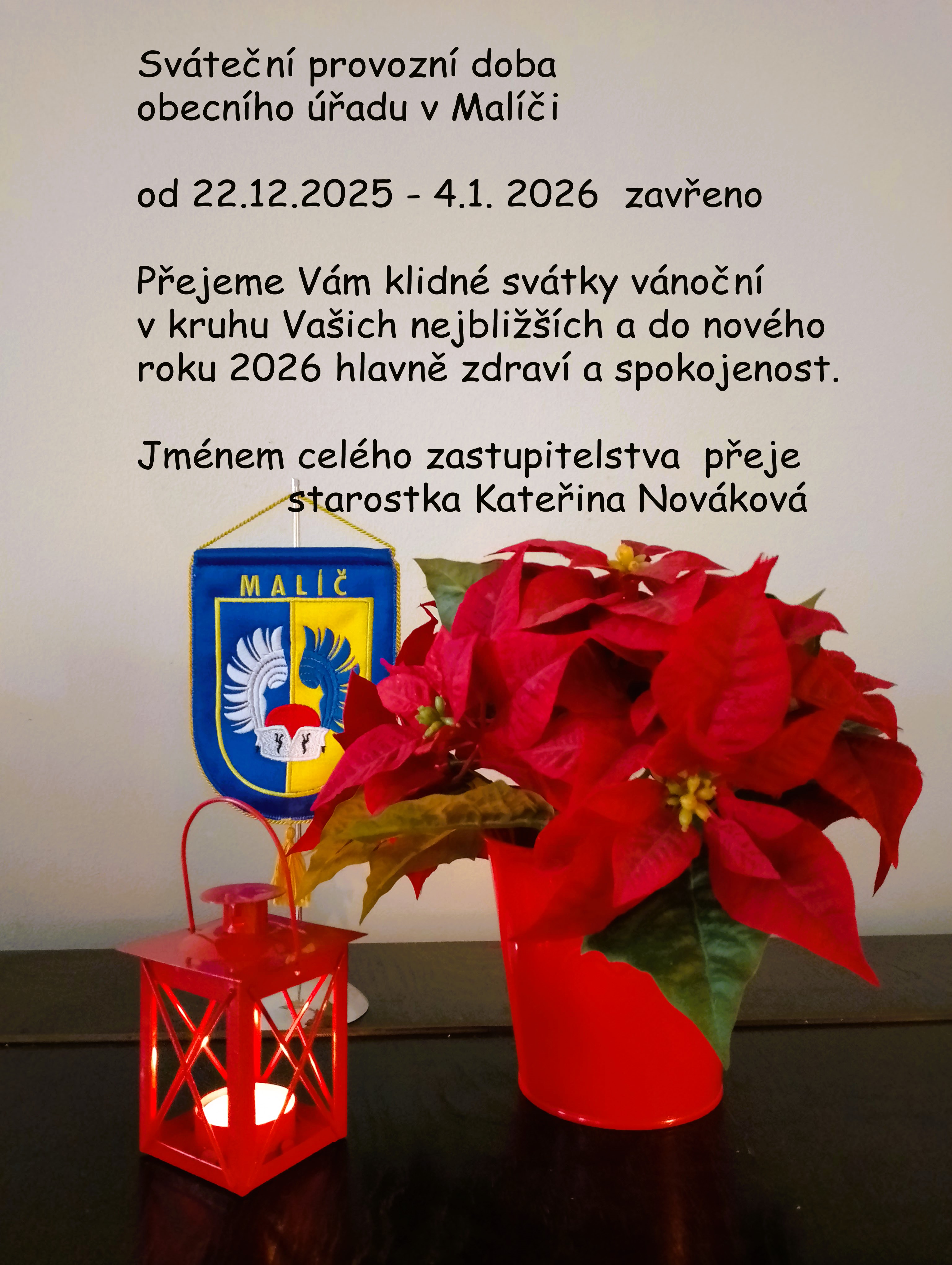 Náhledový obrázek článku: Otevírací doba OÚ během vánočních svátků