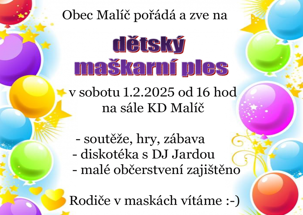 Dětský maškarní ples