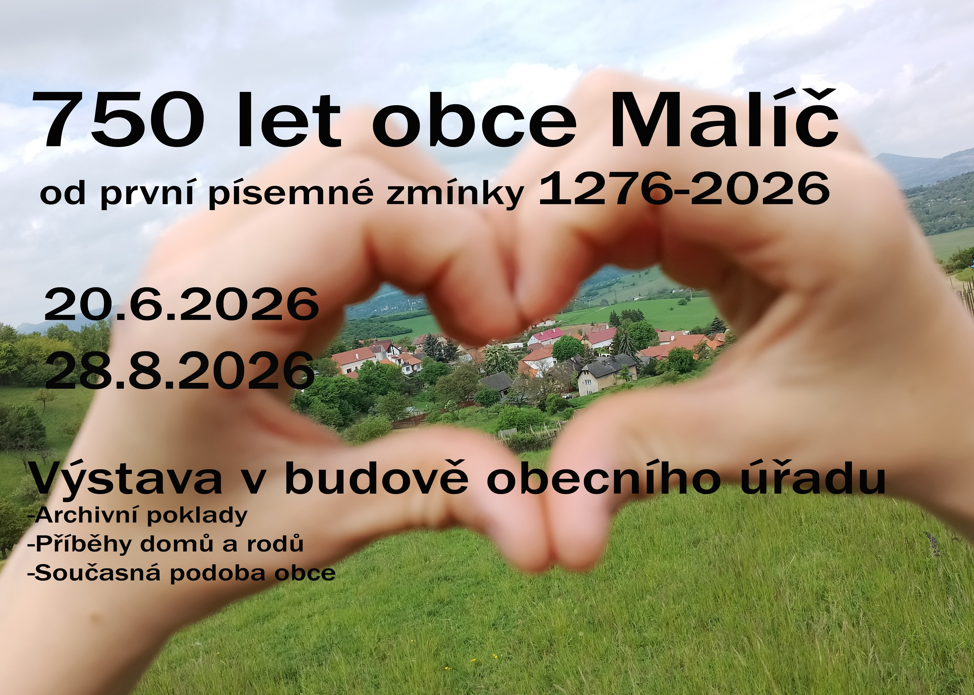 Výstava 750 let obce od 1.písemné zmínky