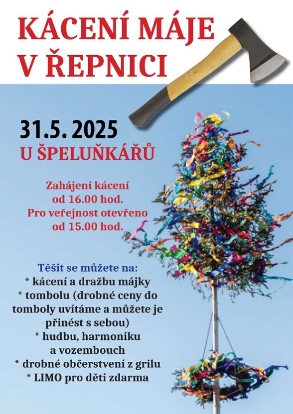 Náhledový obrázek článku: Kácení máje v Řepnici