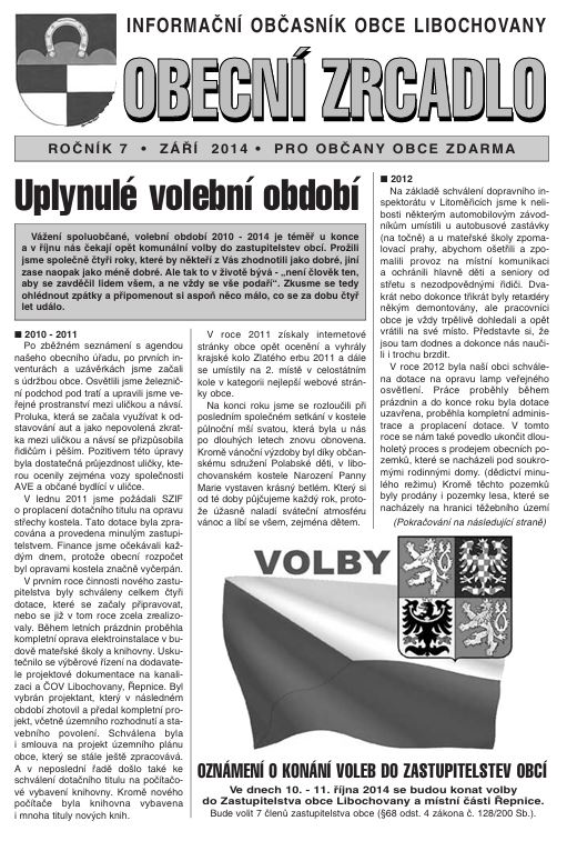 Obecní zrcadlo č. 2/2014