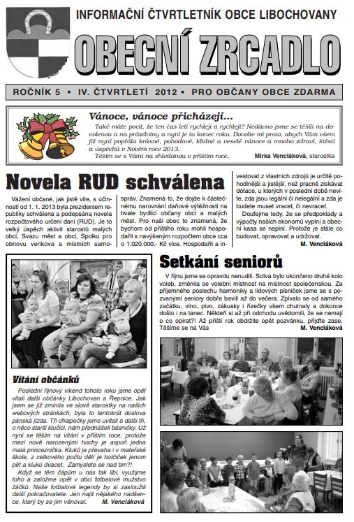 Obecní zrcadlo č. 4/2012