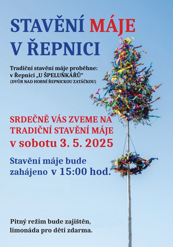 Stavění máje v Řepnici