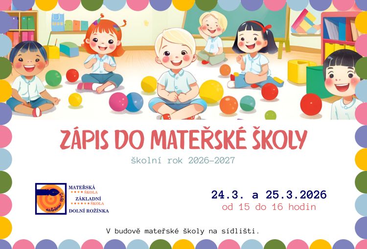 Náhledový obrázek článku: Zápis do Mateřské školy Dolní Rožínka