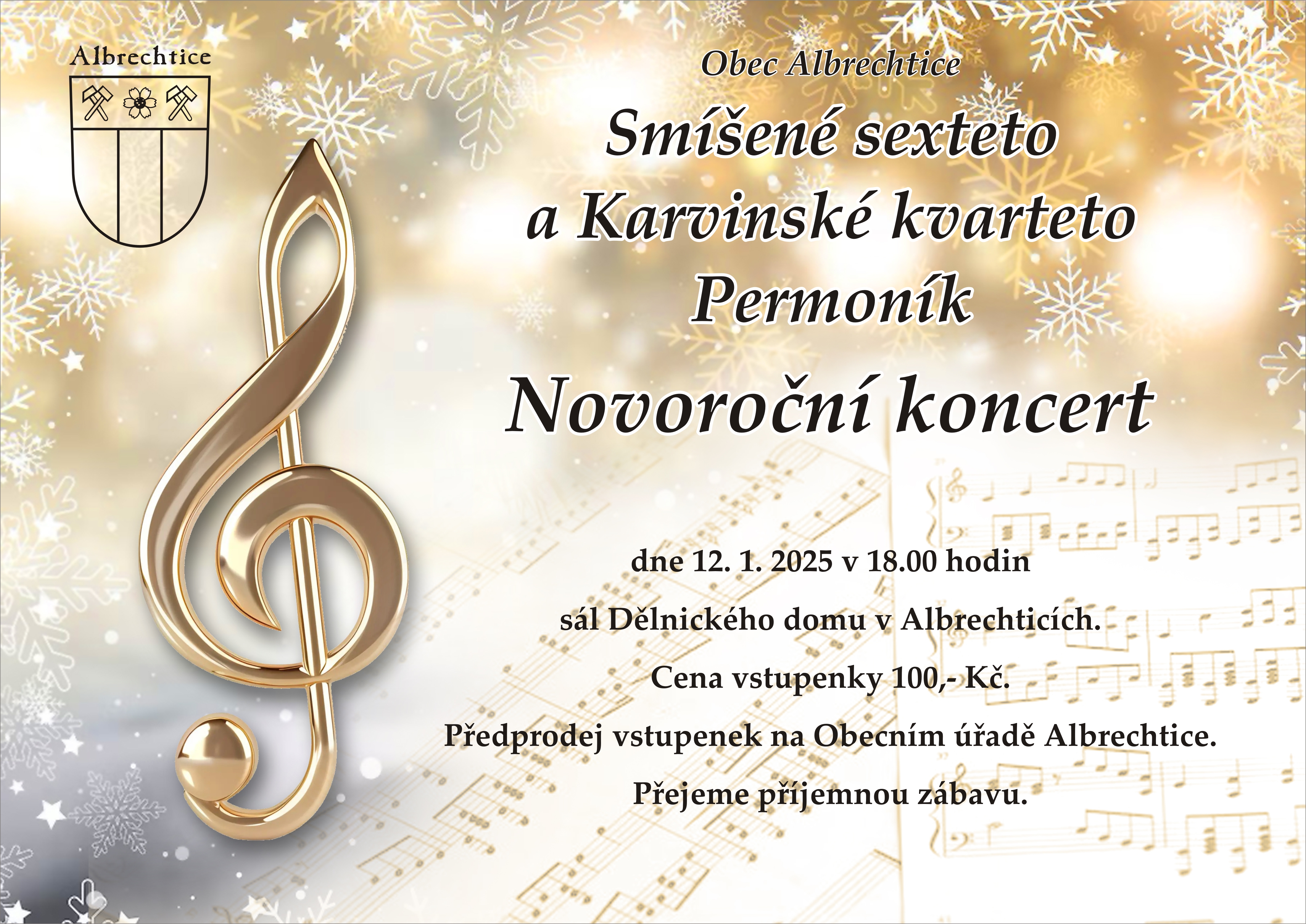 Náhledový obrázek článku: Novoroční koncert