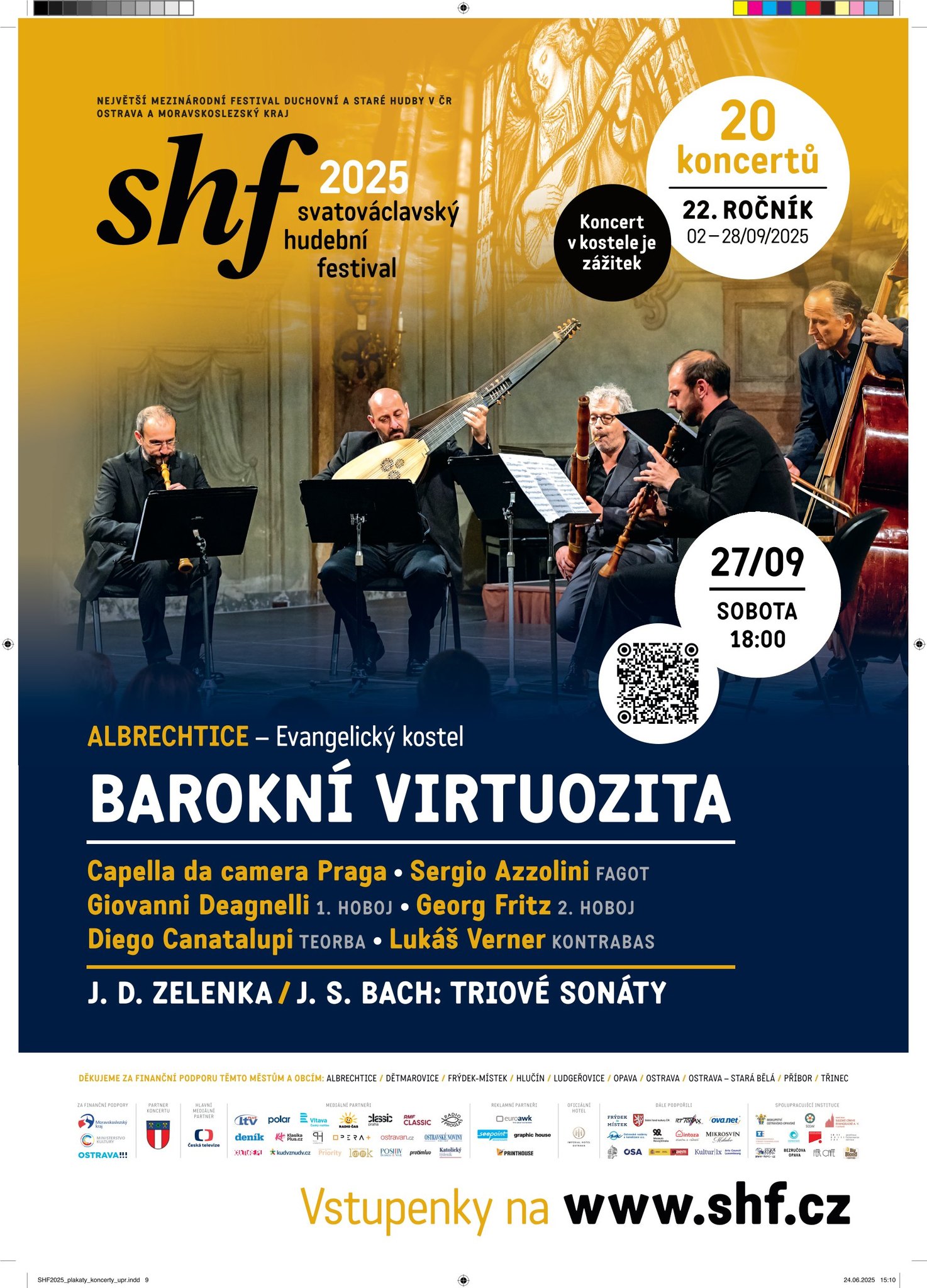 Náhledový obrázek článku: Svatováclavský hudební festival zavítá do Albrechtic: Barokní virtuozita v evangelickém kostele