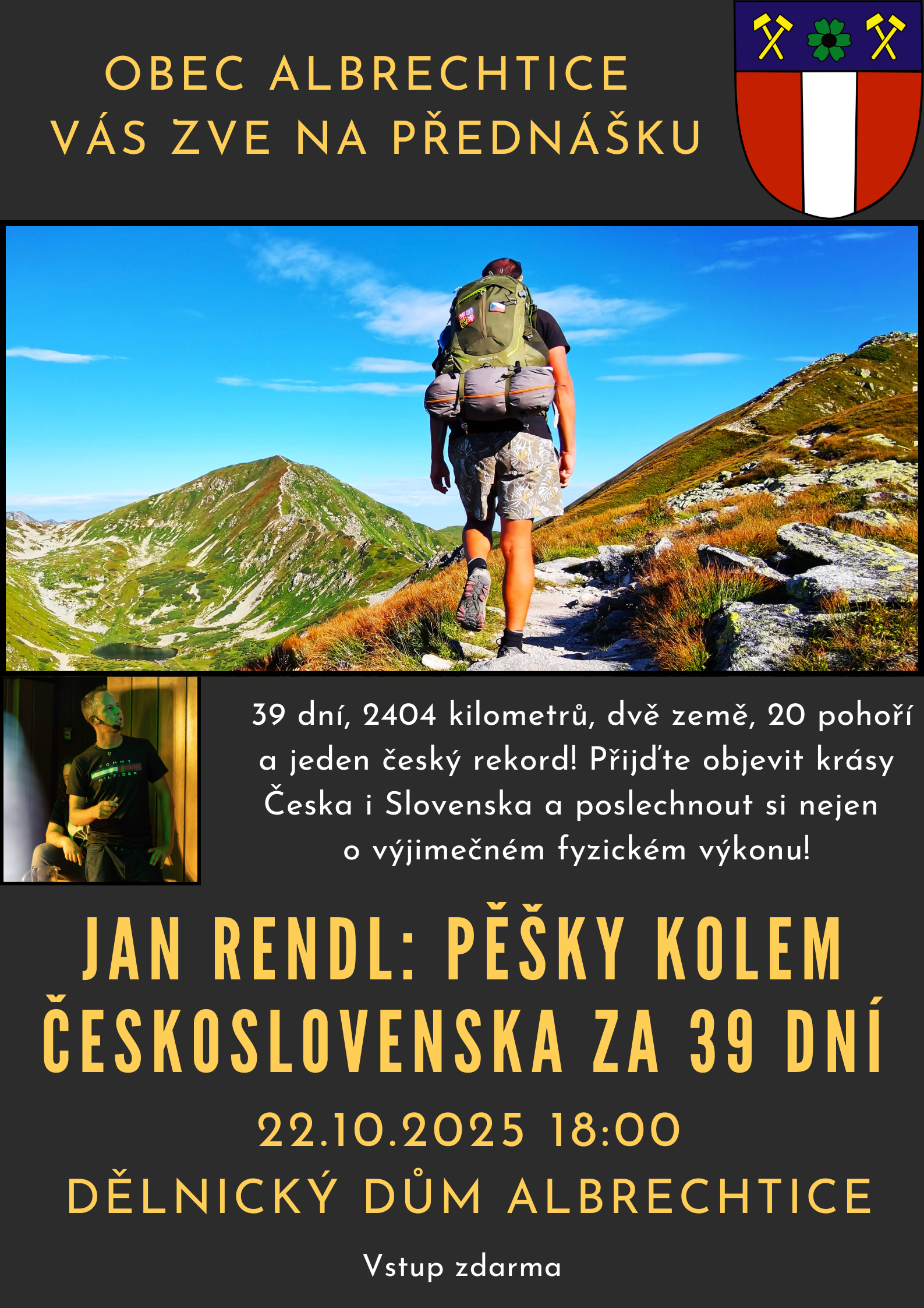 Jan Rendl: Pěšky kolem Československa za 39 dní