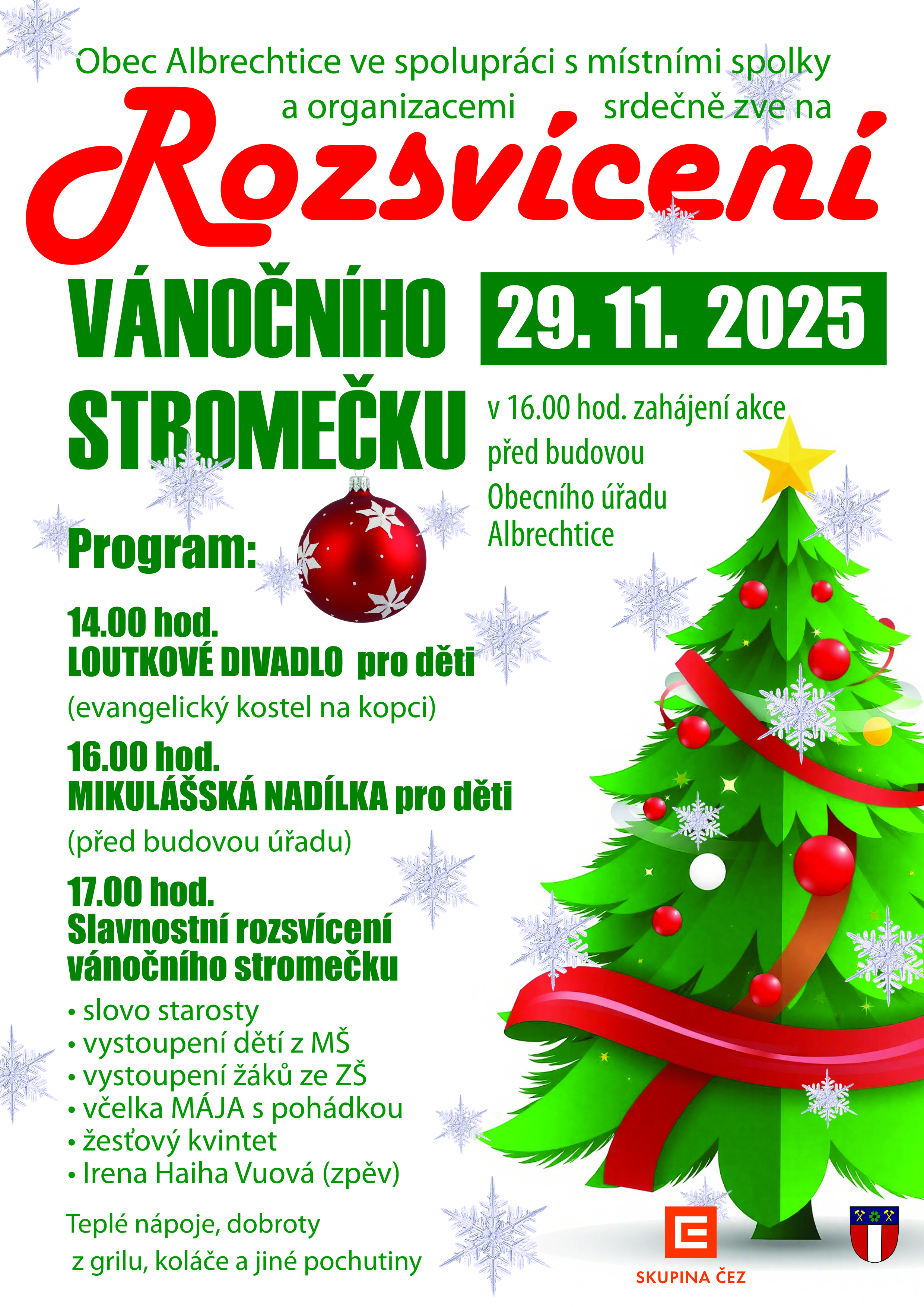 Rozsvícení vánočního stromečku