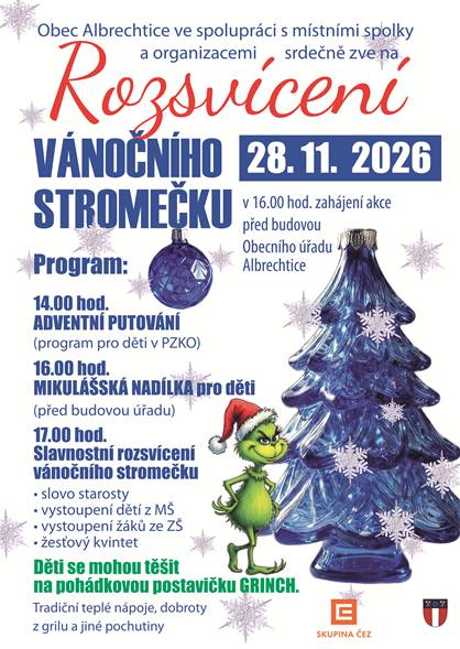 Rozsvícení vánočního stromečku