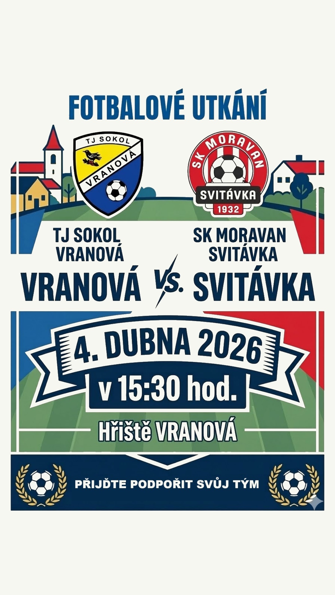 Fotbalové utkání Vranová - Svitávka