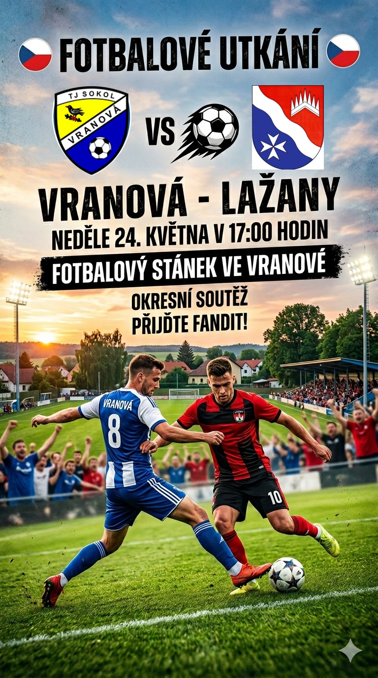 Fotbalové utkání Vranová - Lažany