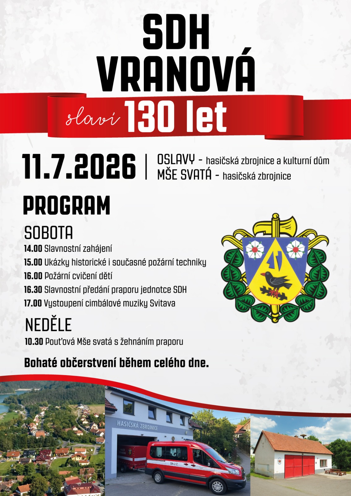 Oslavy 130. výročí založení SDH Vranová