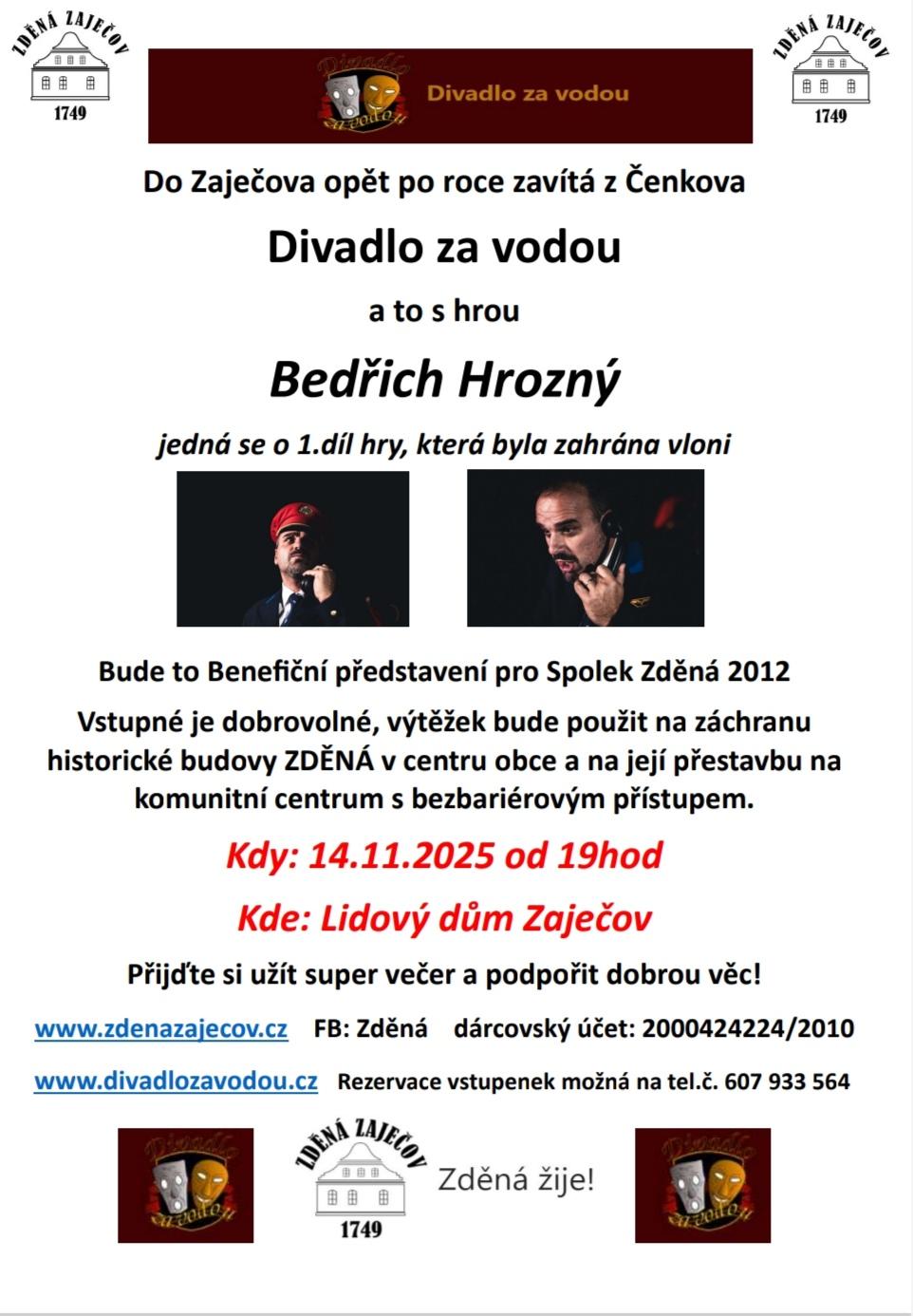 Náhledový obrázek článku: LD Zaječov - Divadelní hra Bedřich Hrozný