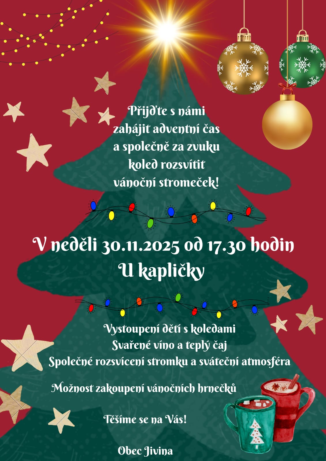 Náhledový obrázek článku: Slavnostní rozsvícení stromečku