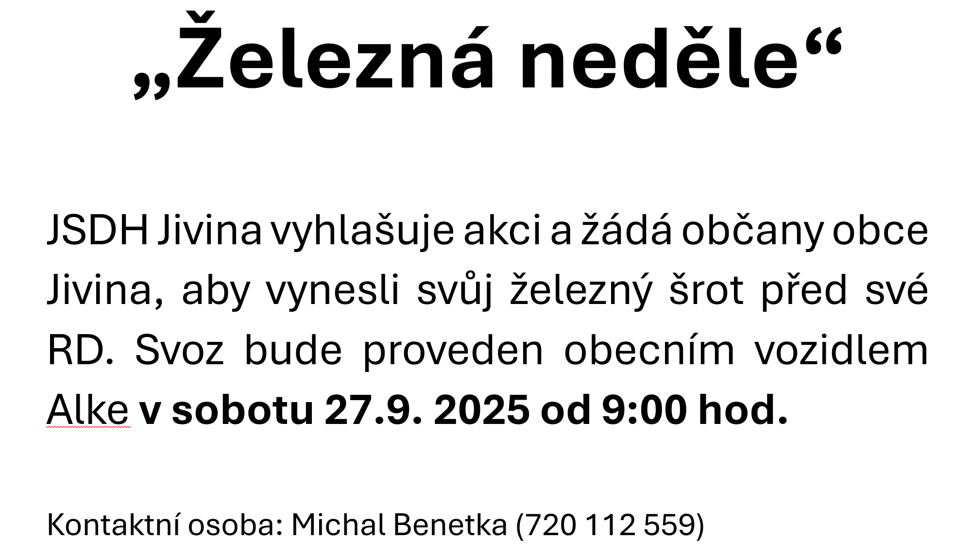 Železná neděle