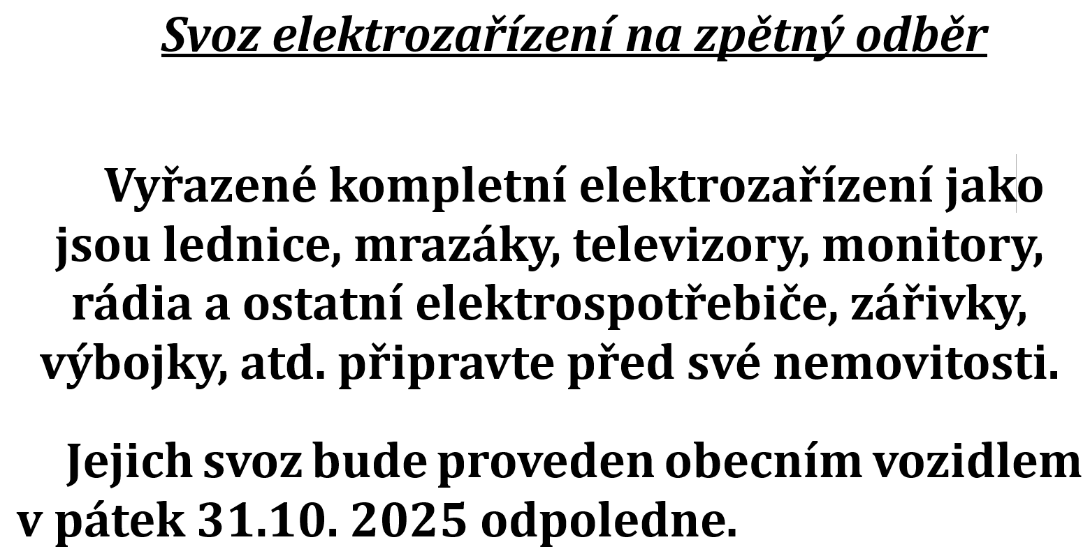 Svoz elektrozařízení