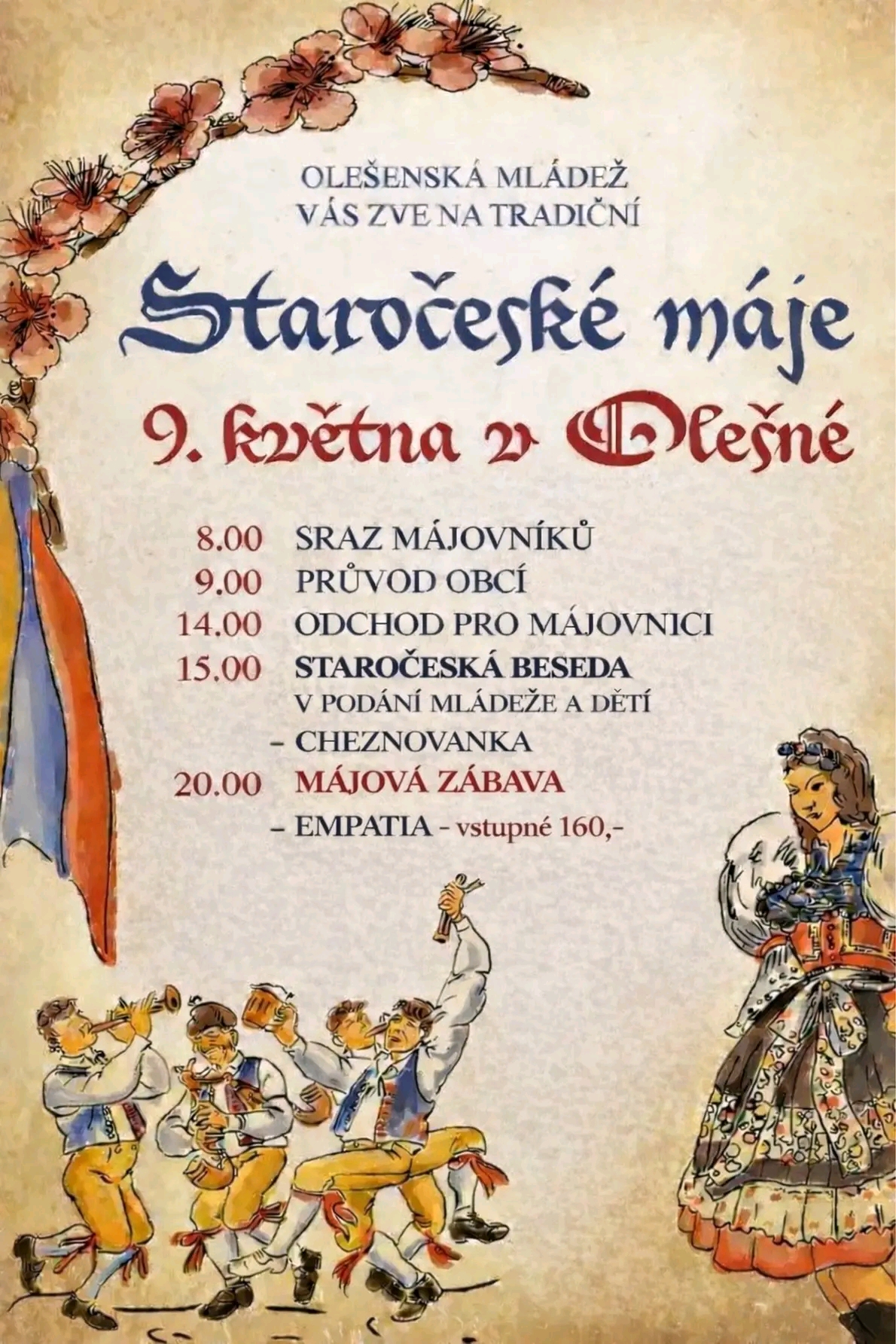 Staročeská máje v Olešné