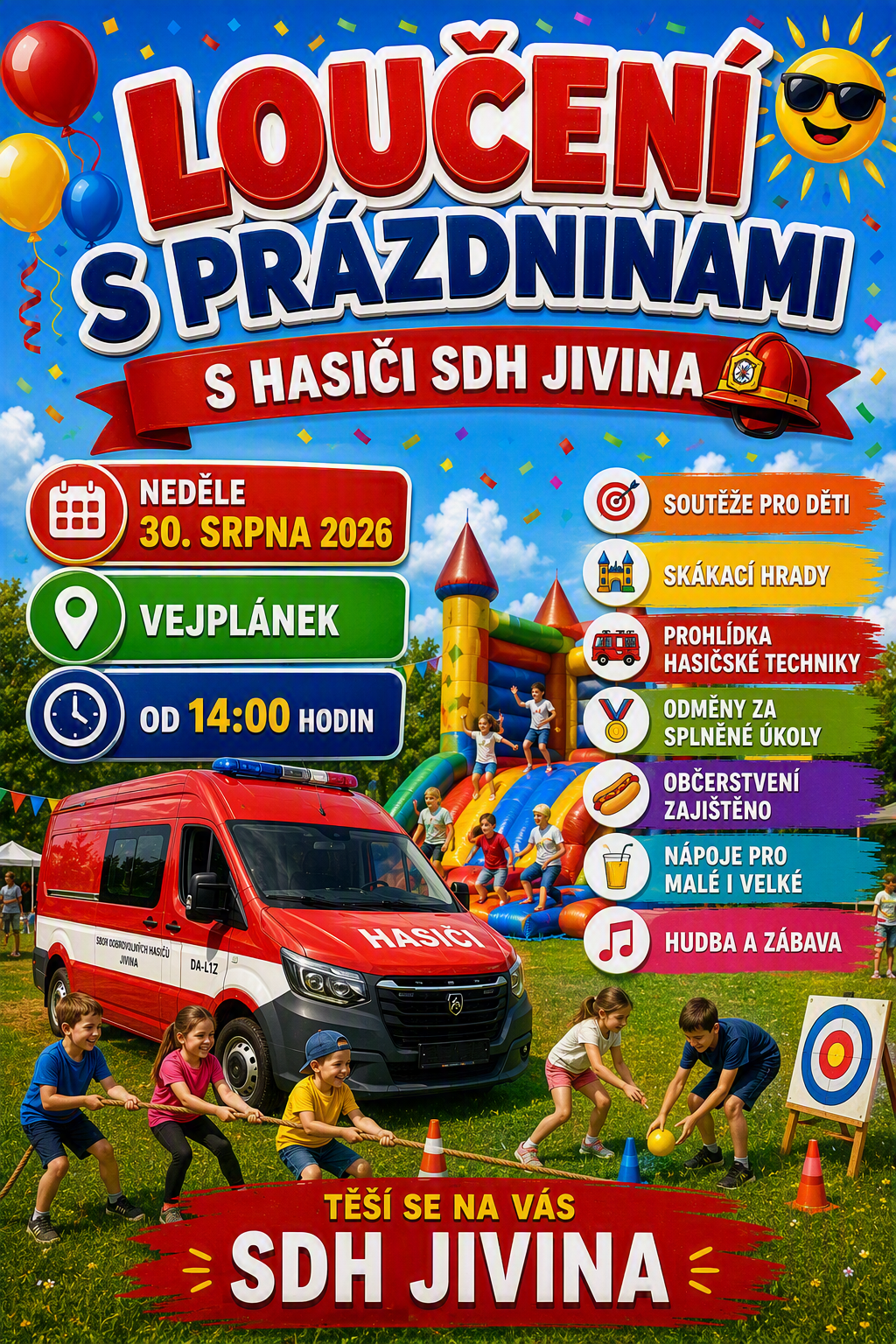 SDH Jivina - Loučení s prázdninami
