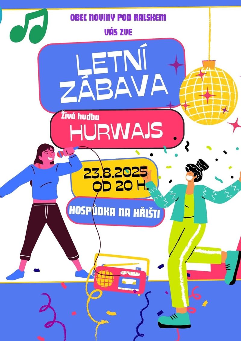 Letní zábava - Živá hudba Hurwajs