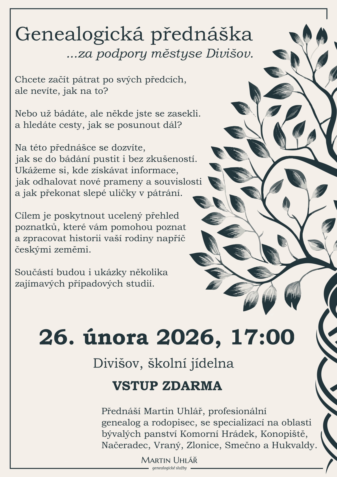 Genealogická přednáška