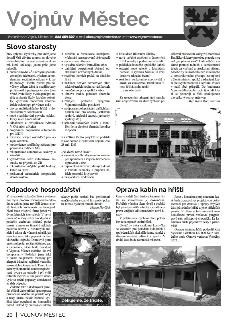 Novinky Vojnův Městec