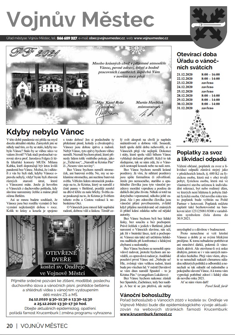 Novinky Vojnův Městec