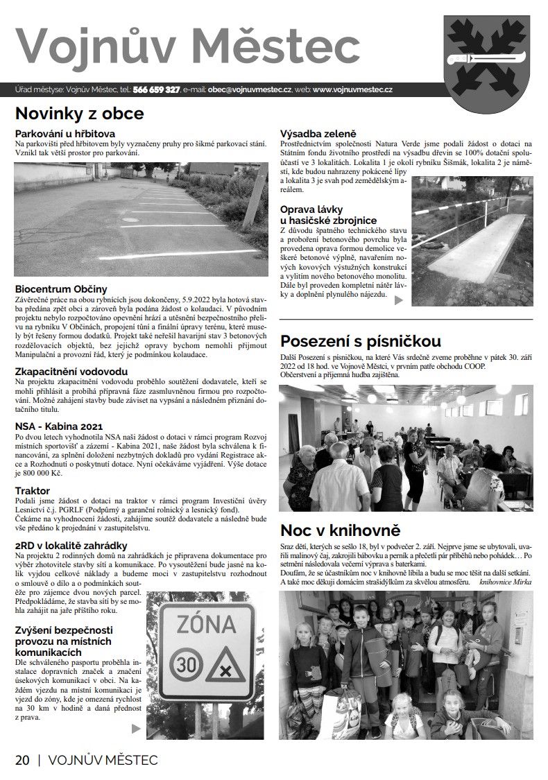 Novinky Vojnův Městec