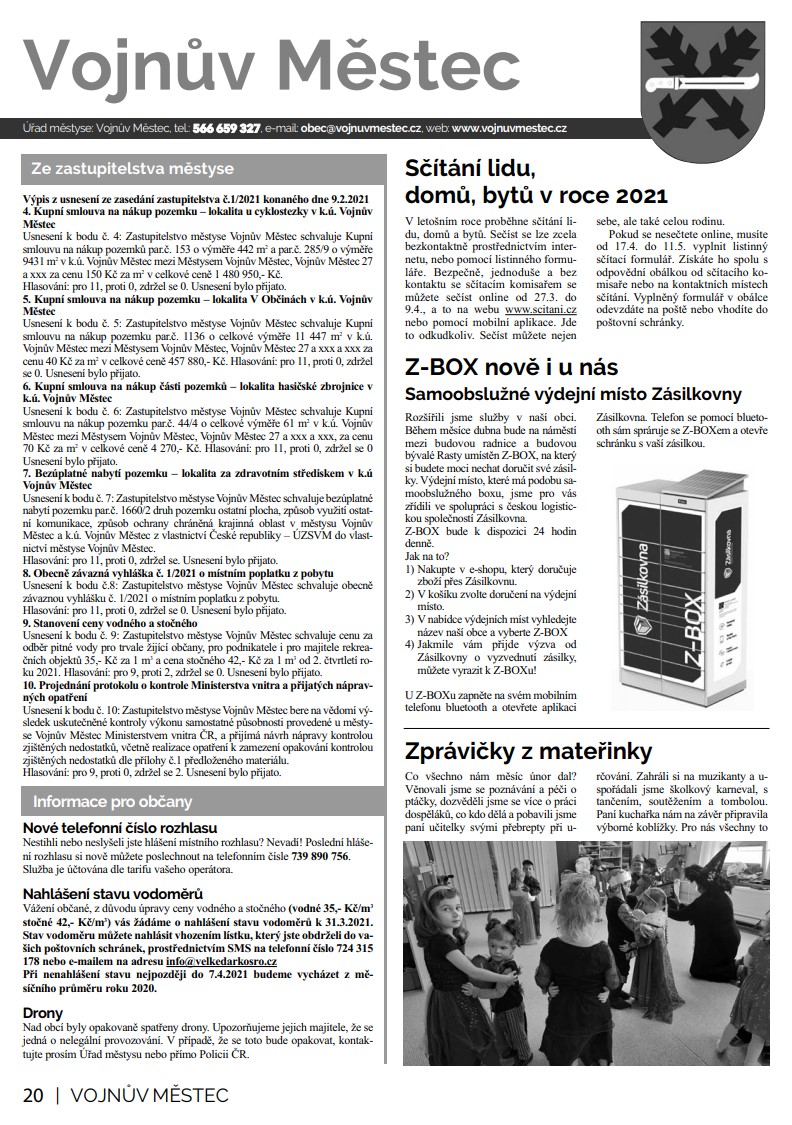 Novinky Vojnův Městec