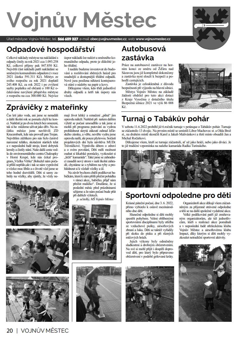 Novinky Vojnův Městec