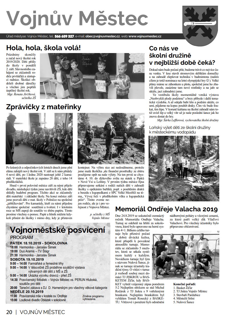 Novinky Vojnův Městec