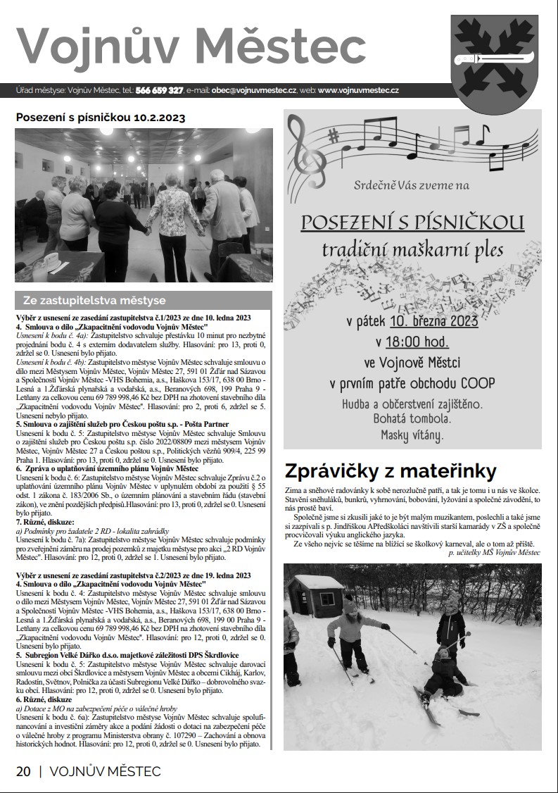 Novinky Vojnův Městec