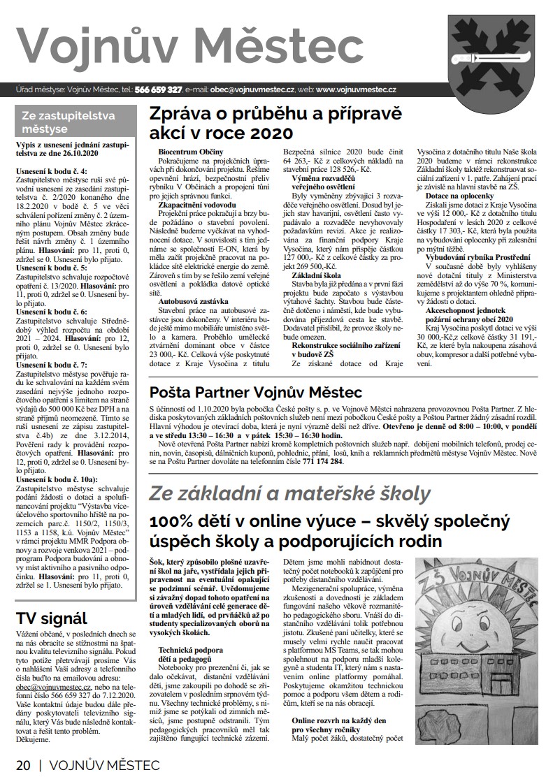 Novinky Vojnův Městec