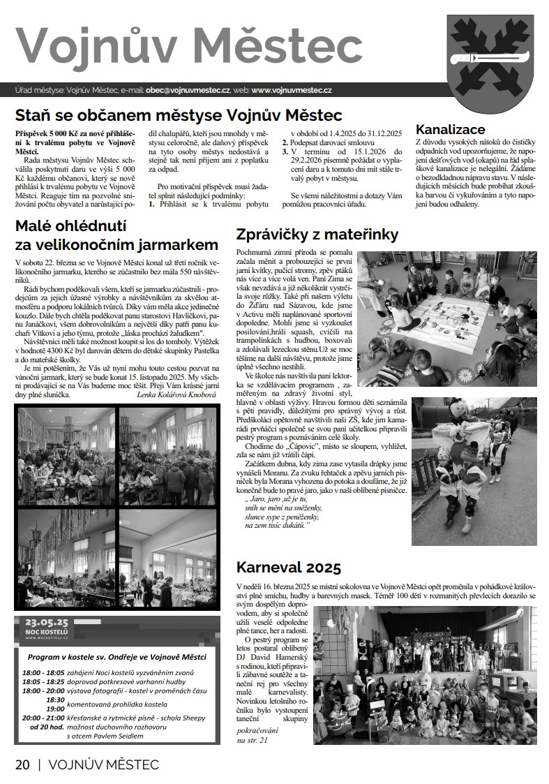 Novinky Vojnův Městec