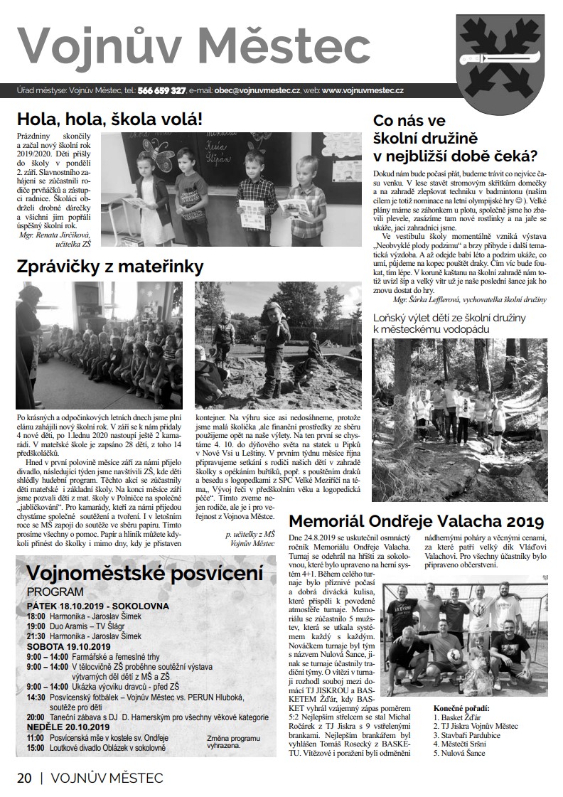Novinky Vojnův Městec