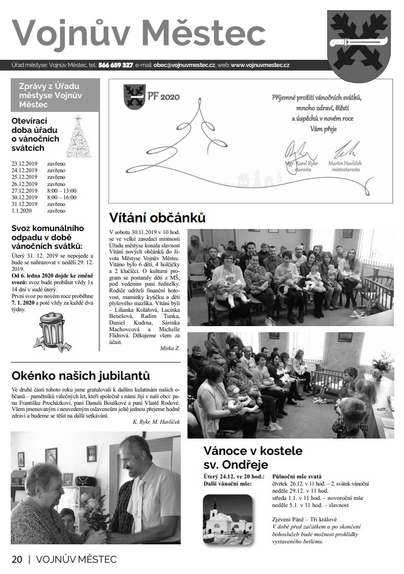 Novinky Vojnův Městec