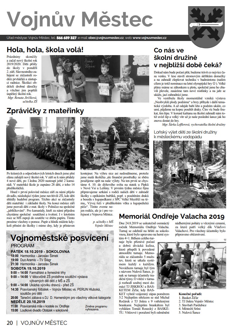 Novinky Vojnův Městec