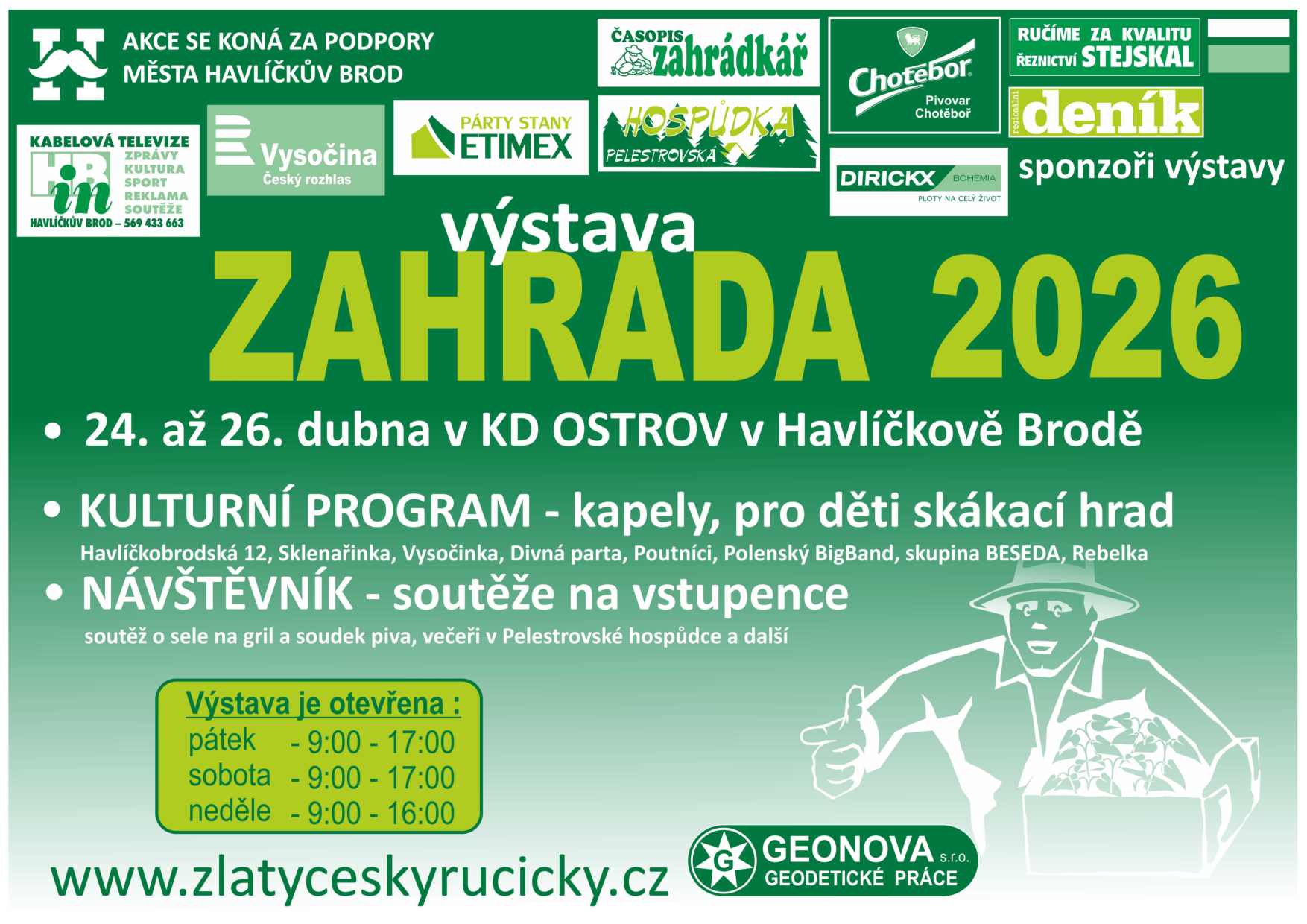 Zahrada 2026 v Havlíčkově Brodě