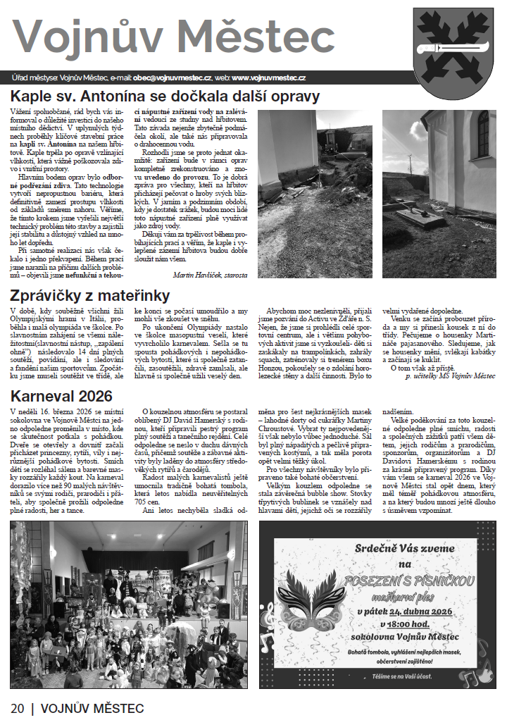 Novinky březen 2026