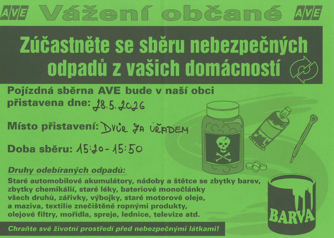 Sběr nebezpečných odpadů