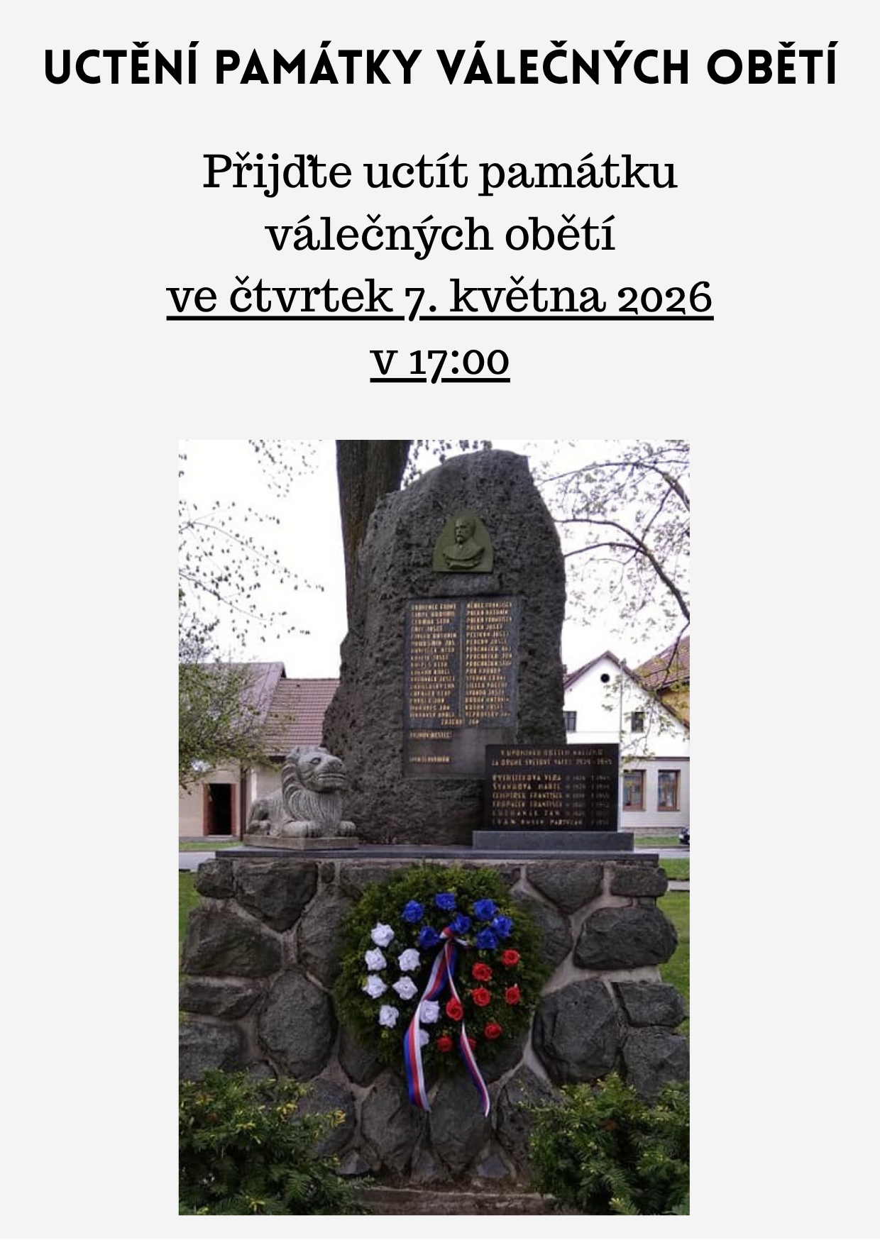 Uctění památky válečných obětí