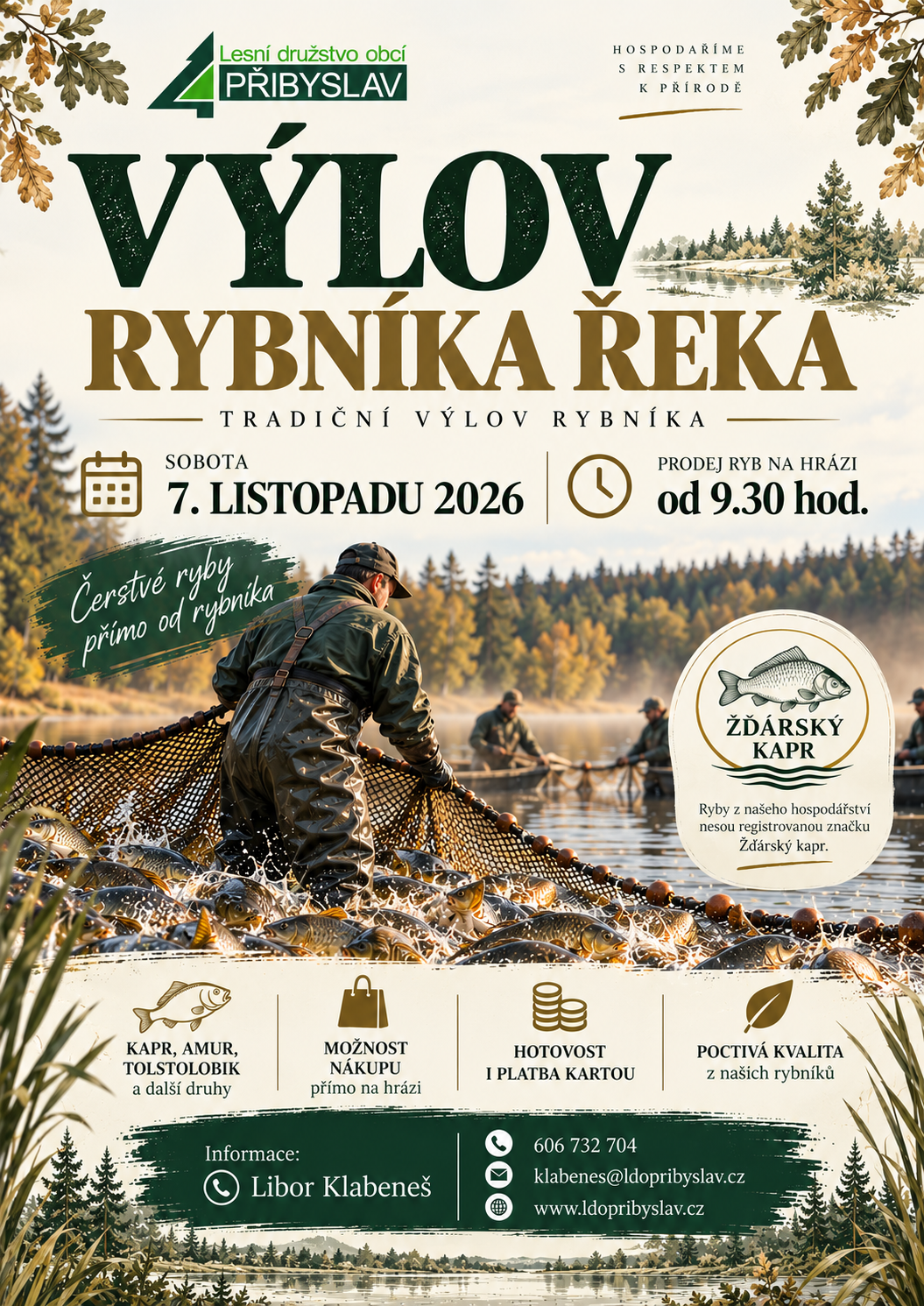 Výlov rybníku Řeka