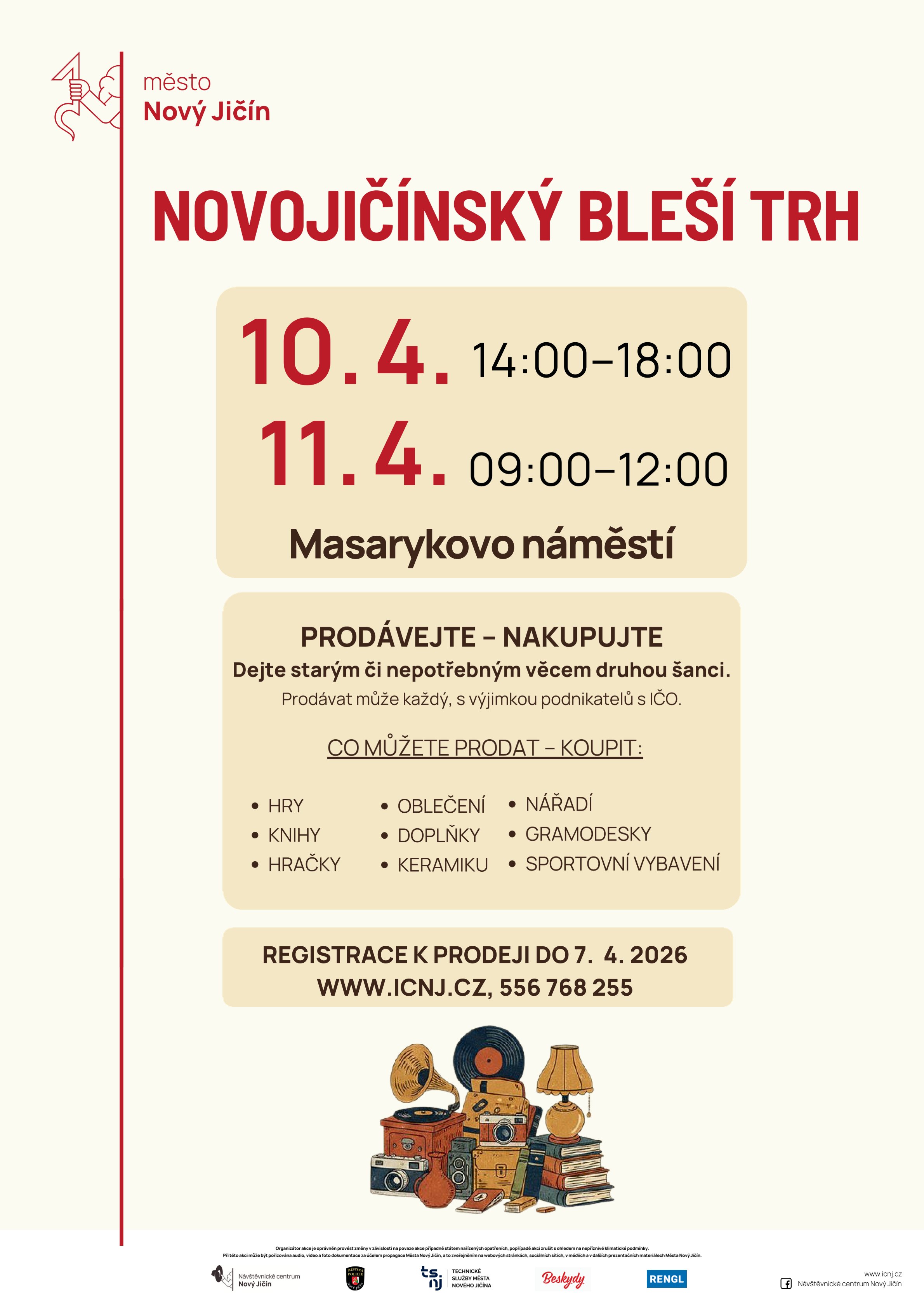 Náhledový obrázek článku: Pozvánka na Novojičínský bleší trh