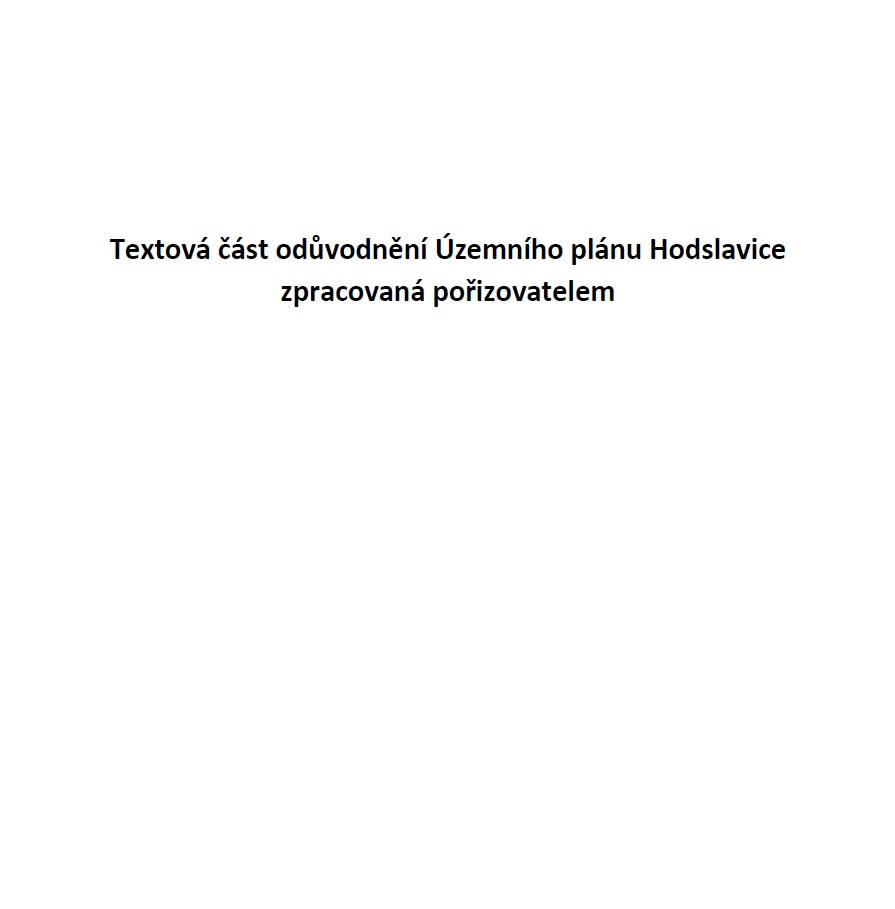II.A. textová část zpracovaná pořizovatelem