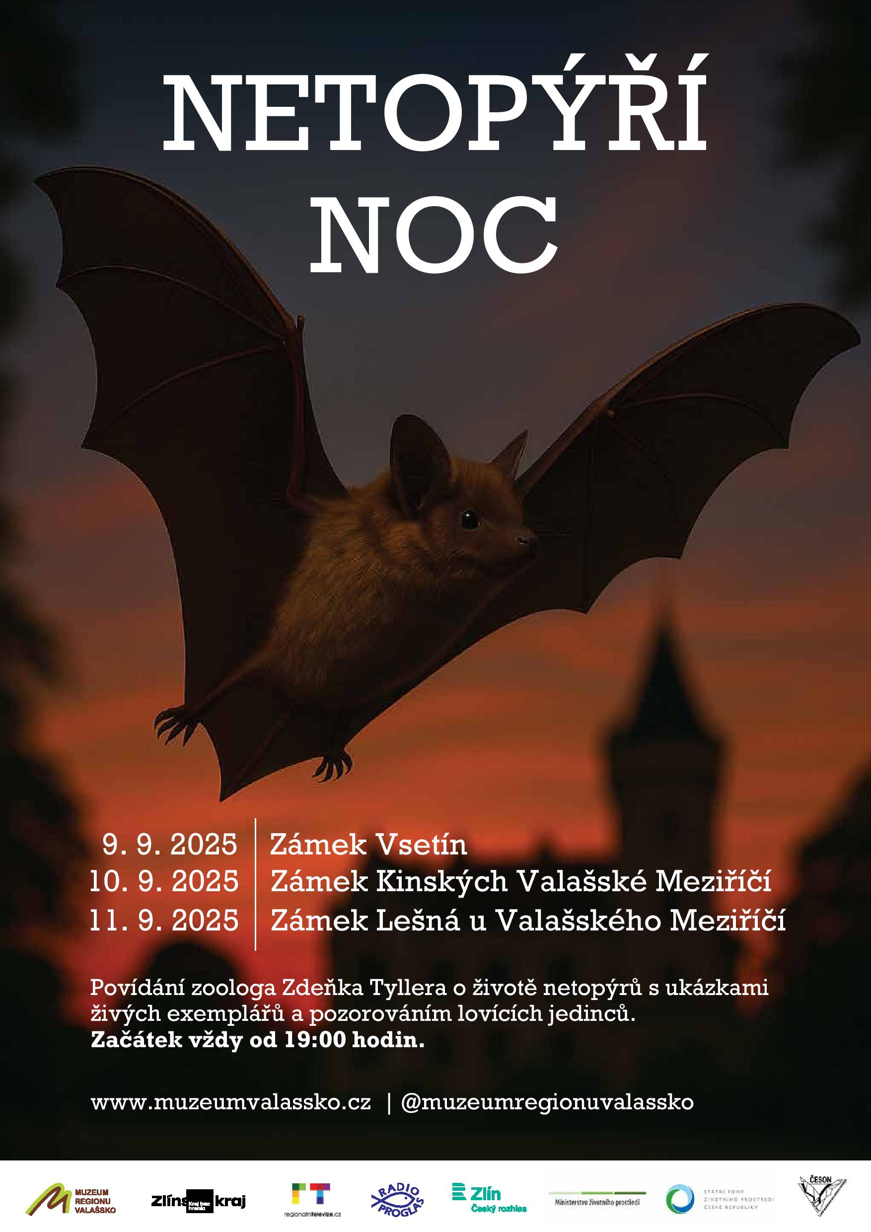 Netopýří noc - Zámek Lešná