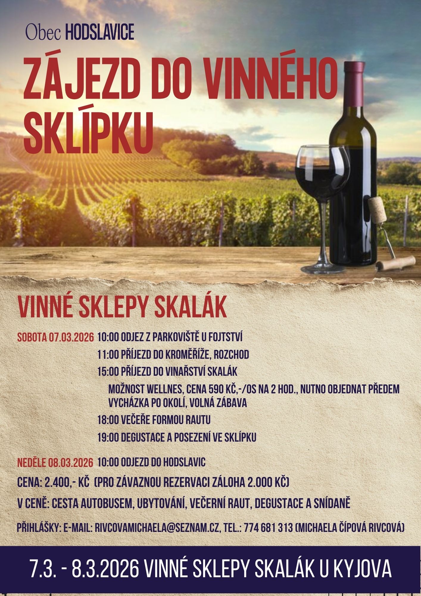 Zájezd do vinného sklípku