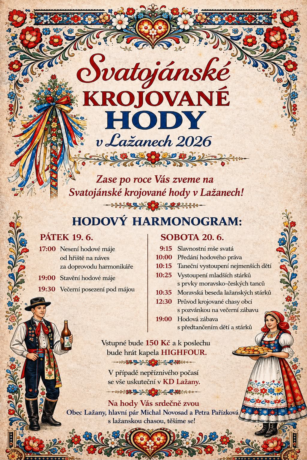Svatojánské krojované hody v Lažanech