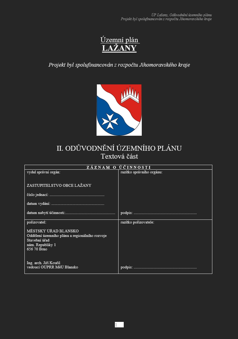 Lažany -odůvodnění -100603 cb (DOC)