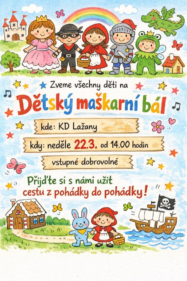 Dětský maškarní bál 2026