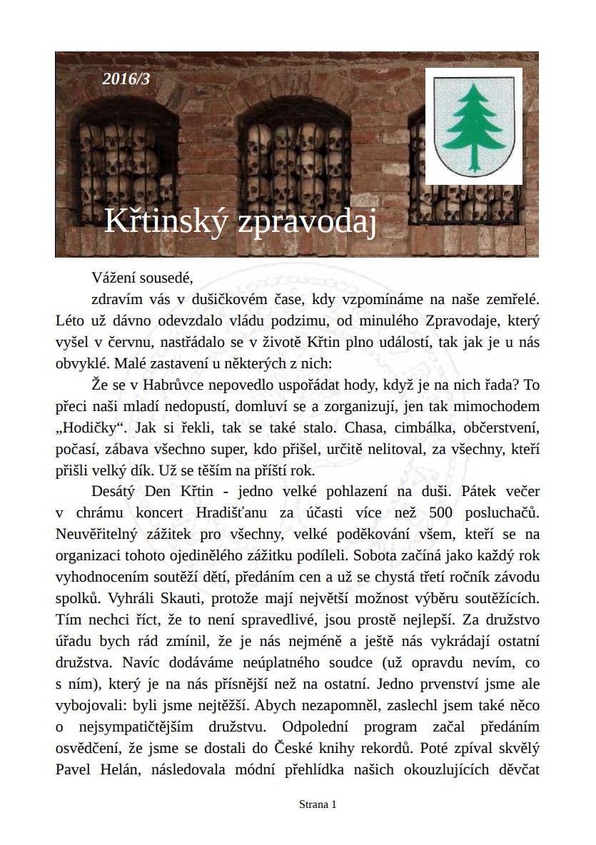 Křtinský Zpravodaj