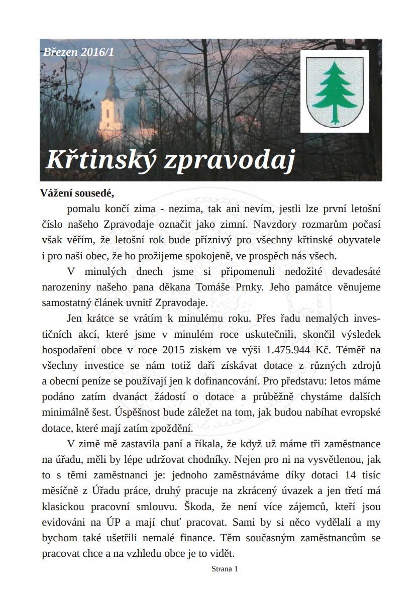 Křtinský zpravodaj